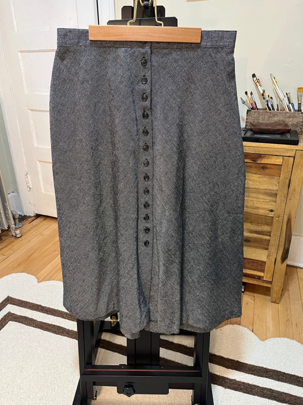 Orvis Button Up A-Line Skirt